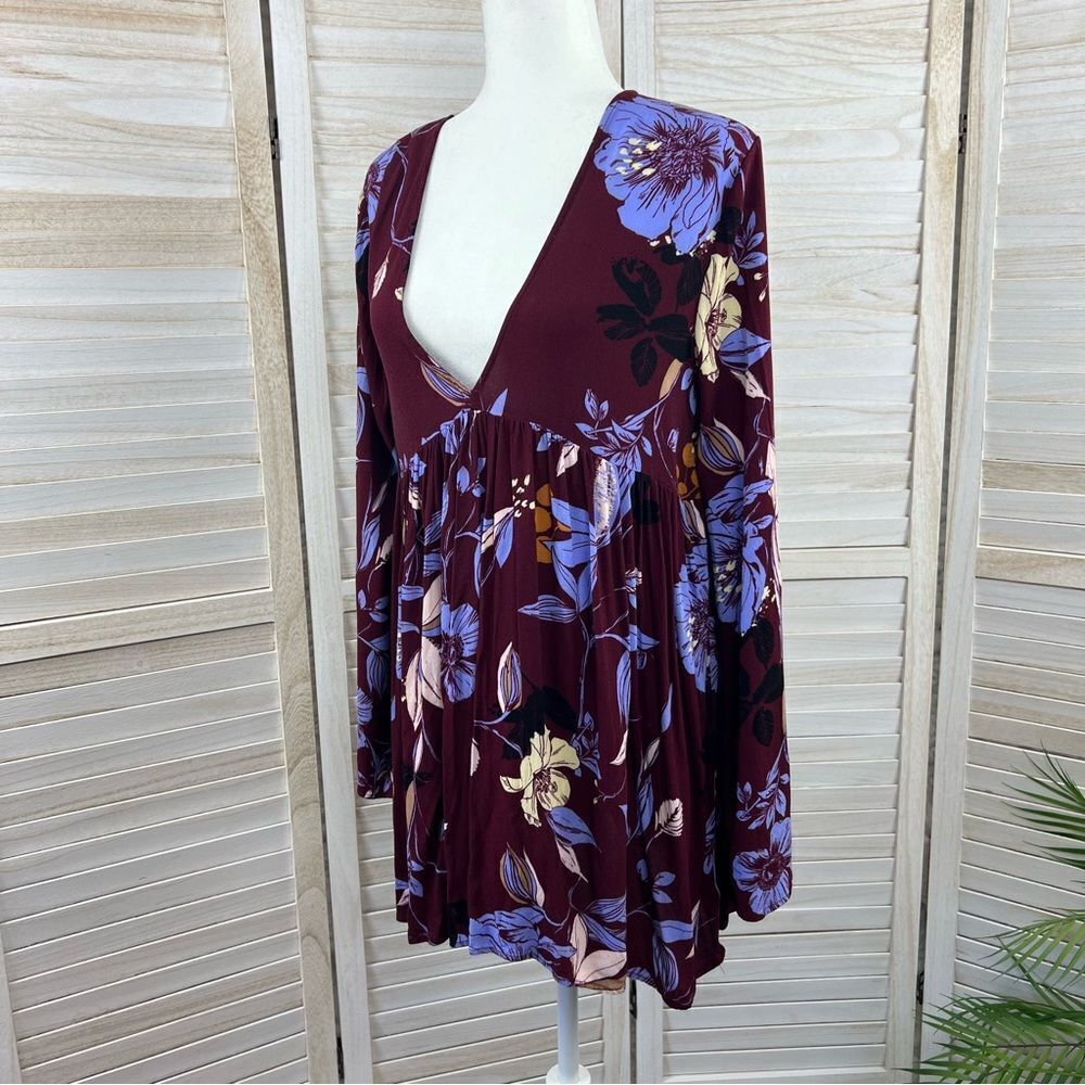 Free People Bella Bell Sleeve Boho Tunic Top Medium - Picture 10 of 12